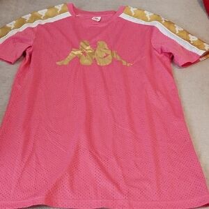 Kappa Pink and Gold Kids Jersey